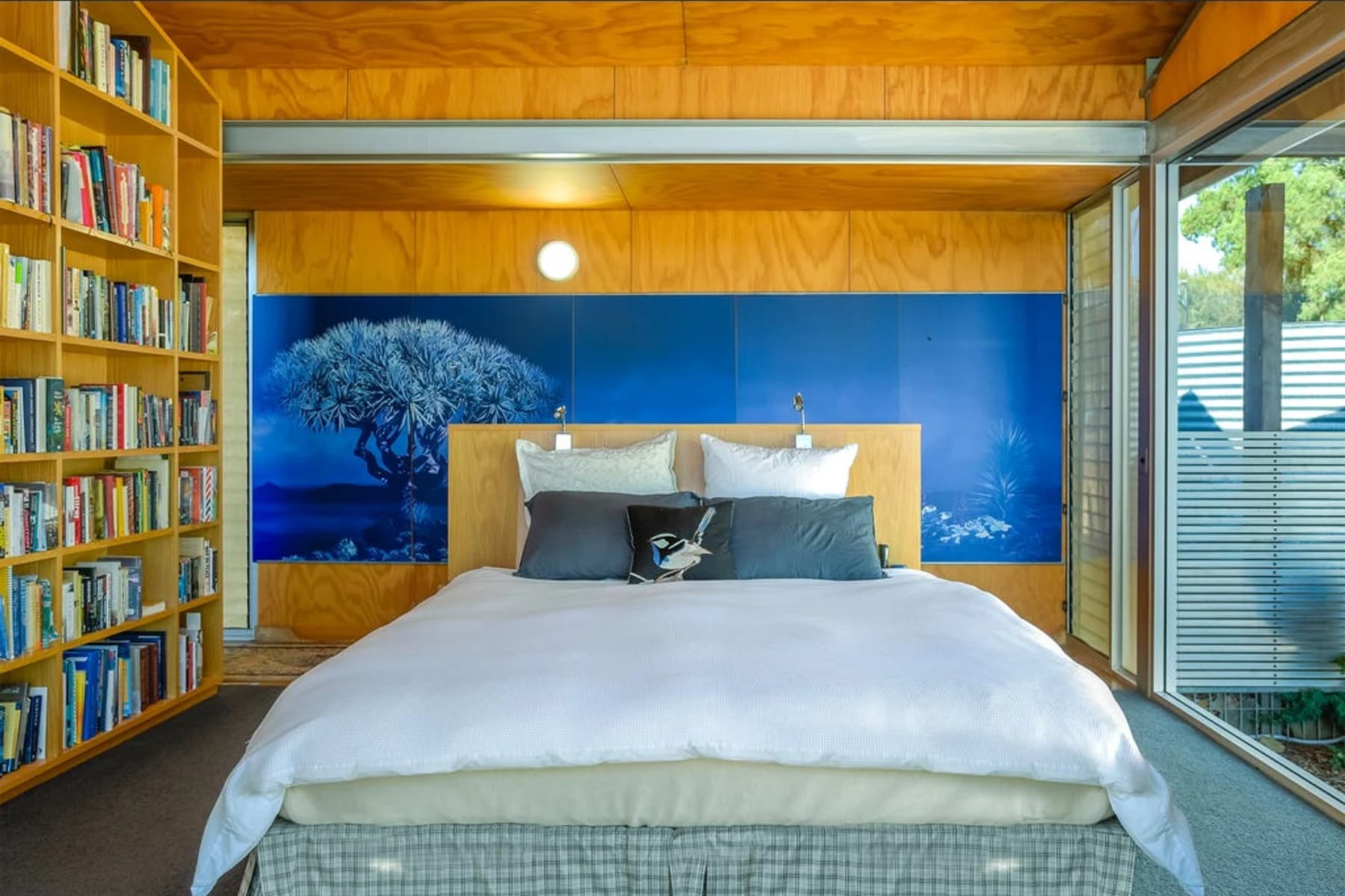 Bedroom at the Stone Axe Main House